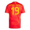 Camiseta de fútbol España Lamine Yamal 19 Primera Equipación Euro 2024 - Hombre